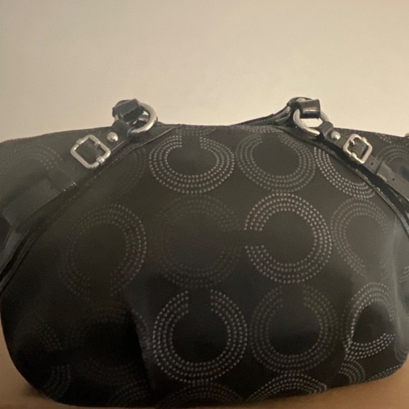 COACH Madison Dotted Op Art Sophia Satchel Bag. - Picture 2 of 7